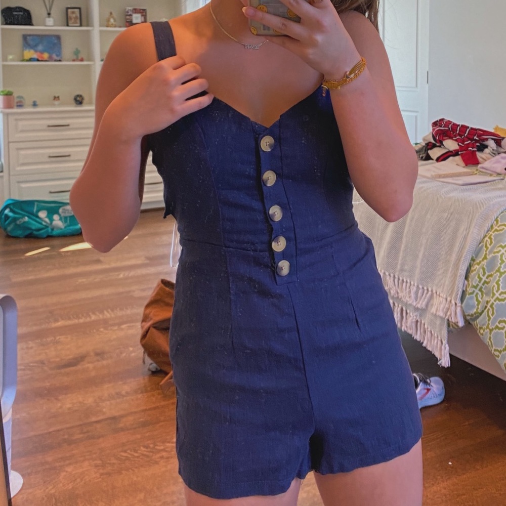 pacsun navy romper